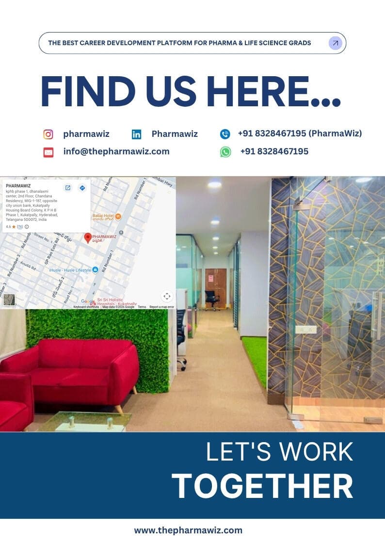 PharmaWiz office and contact page from the ASCEND'26 brochure