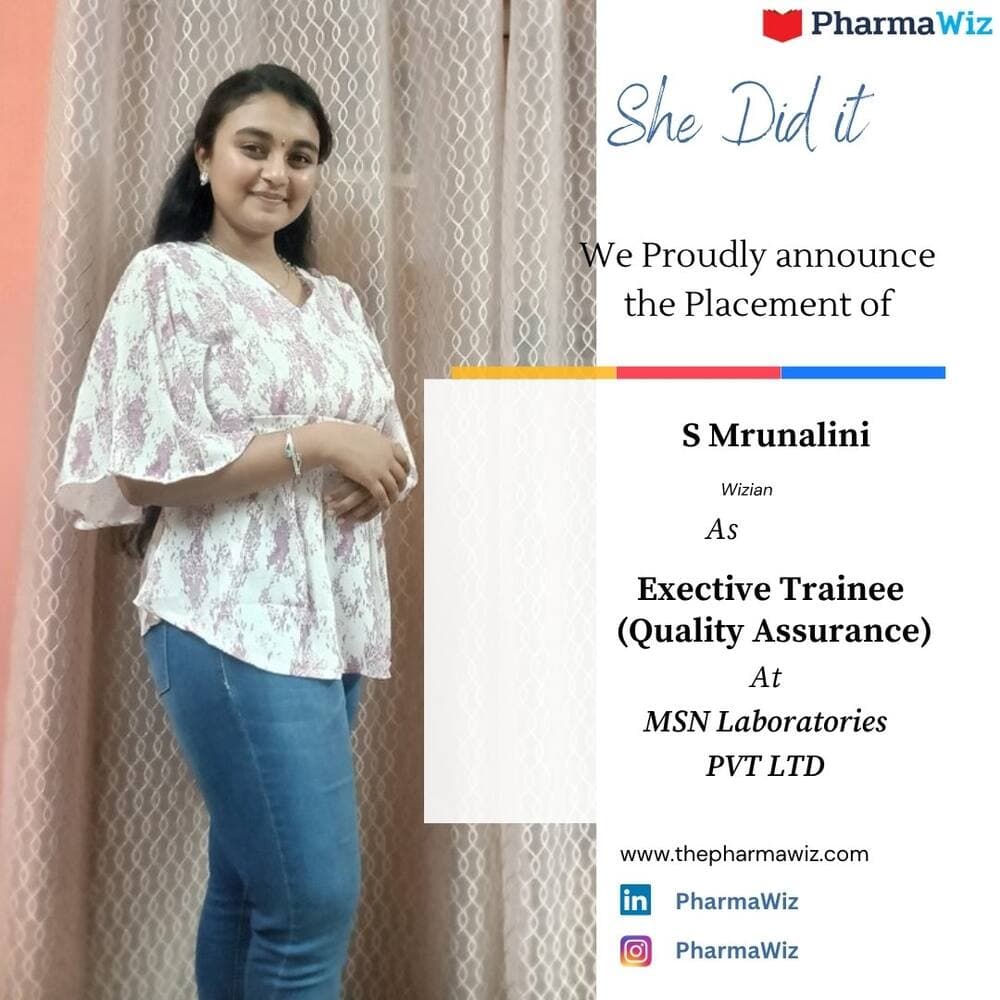 Exective Trainee, Healthcare, MSN Laboratories