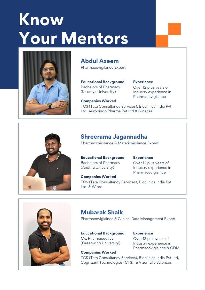 PharmaWiz mentors, from the ASCEND'26 brochure