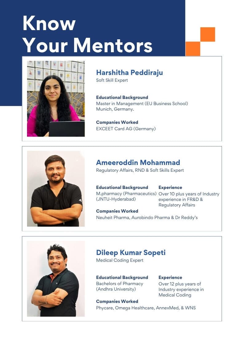 More PharmaWiz mentors, from the ASCEND'26 brochure